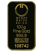 Münze Österreich Goldbarren